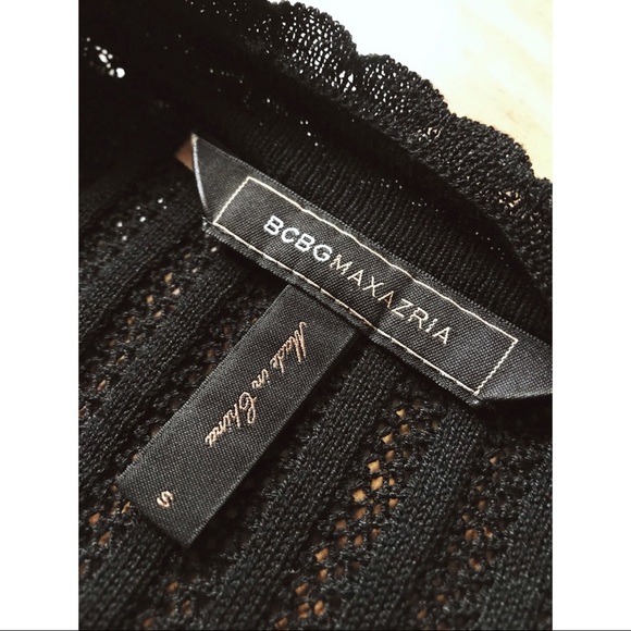 ❤️BCBG BLACK KNEE LENGTH DRESS COCKTAIL PARTY S - Picture 3 of 6